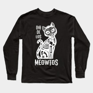 Dia De Los Muertos Cat Lover Long Sleeve T-Shirt